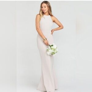 Show Me Your Mumu‎ Chicago High Neck Gown Show Me the Ring Stretch Crepe Small